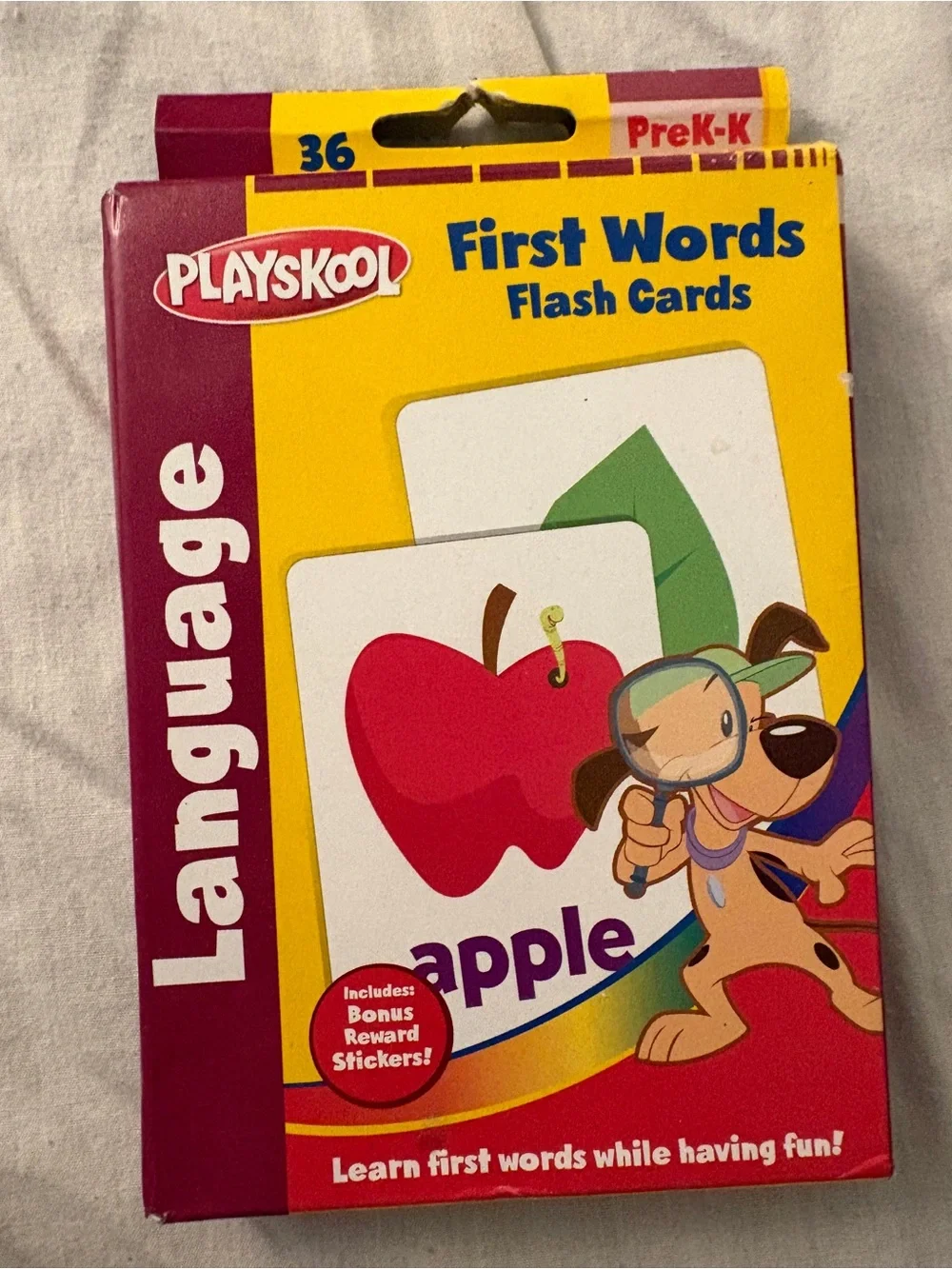 3 packs of learning flash cards ABC's, First Words and Memory